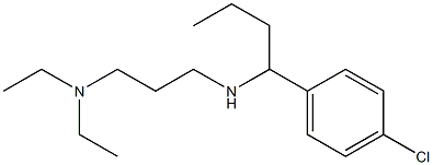 [1-(4-chlorophenyl)butyl][3-(diethylamino)propyl]amine