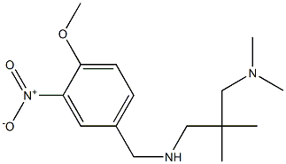 {2-[(dimethylamino)methyl]-2-methylpropyl}[(4-methoxy-3-nitrophenyl)methyl]amine