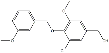{3-chloro-5-methoxy-4-[(3-methoxyphenyl)methoxy]phenyl}methanol