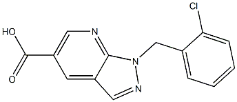 1-(2-chlorobenzyl)-1H-pyrazolo[3,4-b]pyridine-5-carboxylic acid