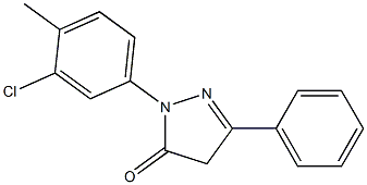 1-(3-chloro-4-methylphenyl)-3-phenyl-4,5-dihydro-1H-pyrazol-5-one