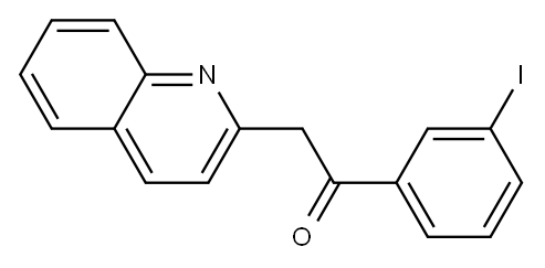 1-(3-iodophenyl)-2-(quinolin-2-yl)ethan-1-one
