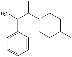 2-(4-methylpiperidin-1-yl)-1-phenylpropan-1-amine Structure