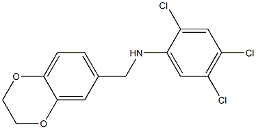 2,4,5-trichloro-N-(2,3-dihydro-1,4-benzodioxin-6-ylmethyl)aniline