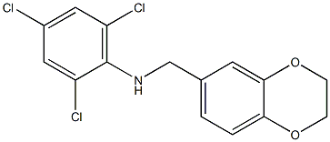2,4,6-trichloro-N-(2,3-dihydro-1,4-benzodioxin-6-ylmethyl)aniline|