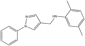 2,5-dimethyl-N-[(1-phenyl-1H-pyrazol-4-yl)methyl]aniline