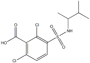 2,6-dichloro-3-[(3-methylbutan-2-yl)sulfamoyl]benzoic acid