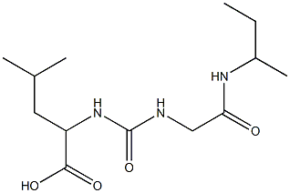 2-[({[2-(sec-butylamino)-2-oxoethyl]amino}carbonyl)amino]-4-methylpentanoic acid