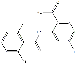 2-[(2-chloro-6-fluorobenzene)amido]-4-fluorobenzoic acid