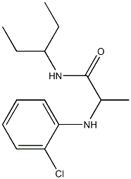 2-[(2-chlorophenyl)amino]-N-(pentan-3-yl)propanamide
