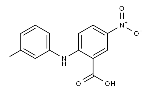 2-[(3-iodophenyl)amino]-5-nitrobenzoic acid