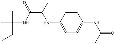 2-[(4-acetamidophenyl)amino]-N-(2-methylbutan-2-yl)propanamide