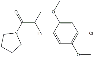 2-[(4-chloro-2,5-dimethoxyphenyl)amino]-1-(pyrrolidin-1-yl)propan-1-one