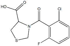 3-(2-chloro-6-fluorobenzoyl)-1,3-thiazolidine-4-carboxylic acid