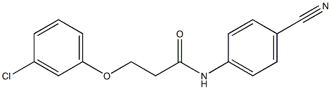3-(3-chlorophenoxy)-N-(4-cyanophenyl)propanamide
