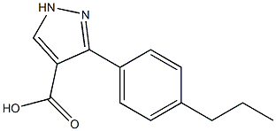 3-(4-propylphenyl)-1H-pyrazole-4-carboxylic acid