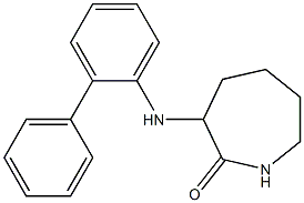 3-[(2-phenylphenyl)amino]azepan-2-one
