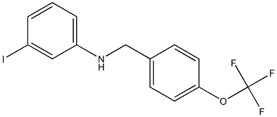 3-iodo-N-{[4-(trifluoromethoxy)phenyl]methyl}aniline