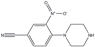 3-nitro-4-piperazin-1-ylbenzonitrile