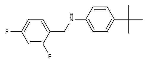4-tert-butyl-N-[(2,4-difluorophenyl)methyl]aniline 结构式