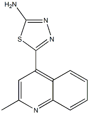 5-(2-methylquinolin-4-yl)-1,3,4-thiadiazol-2-amine Structure