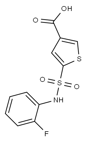 5-[(2-fluorophenyl)sulfamoyl]thiophene-3-carboxylic acid