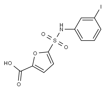 5-[(3-iodophenyl)sulfamoyl]furan-2-carboxylic acid