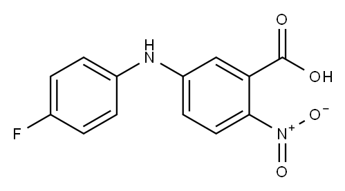 5-[(4-fluorophenyl)amino]-2-nitrobenzoic acid