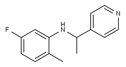 5-fluoro-2-methyl-N-[1-(pyridin-4-yl)ethyl]aniline