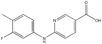 6-[(3-fluoro-4-methylphenyl)amino]pyridine-3-carboxylic acid