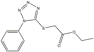 ethyl 2-[(1-phenyl-1H-1,2,3,4-tetrazol-5-yl)sulfanyl]acetate Structure