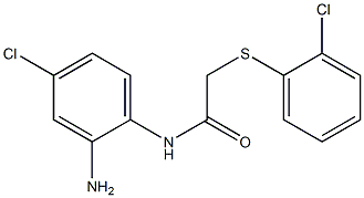 N-(2-amino-4-chlorophenyl)-2-[(2-chlorophenyl)sulfanyl]acetamide