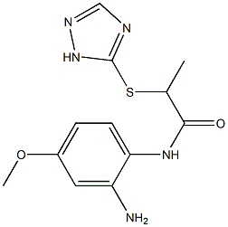 N-(2-amino-4-methoxyphenyl)-2-(1H-1,2,4-triazol-5-ylsulfanyl)propanamide