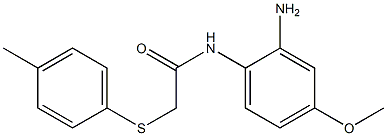 N-(2-amino-4-methoxyphenyl)-2-[(4-methylphenyl)sulfanyl]acetamide