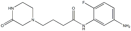 N-(5-amino-2-fluorophenyl)-4-(3-oxopiperazin-1-yl)butanamide