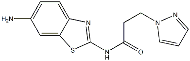 N-(6-amino-1,3-benzothiazol-2-yl)-3-(1H-pyrazol-1-yl)propanamide