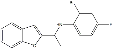 N-[1-(1-benzofuran-2-yl)ethyl]-2-bromo-4-fluoroaniline Structure