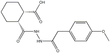 (1S,2R)-2-({2-[2-(4-methoxyphenyl)acetyl]hydrazino}carbonyl)cyclohexanecarboxylic acid