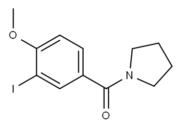 (3-iodo-4-methoxyphenyl)(1-pyrrolidinyl)methanone Structure
