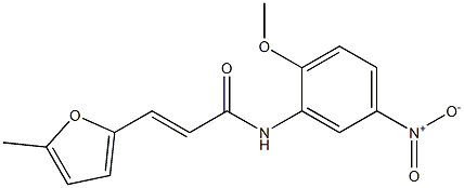 (E)-N-(2-methoxy-5-nitrophenyl)-3-(5-methyl-2-furyl)-2-propenamide