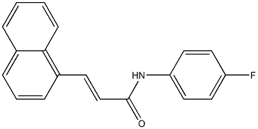 (E)-N-(4-fluorophenyl)-3-(1-naphthyl)-2-propenamide