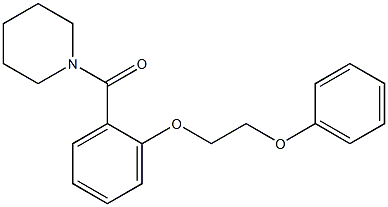 [2-(2-phenoxyethoxy)phenyl](1-piperidinyl)methanone Structure