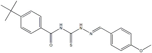 4-(tert-butyl)-N-({2-[(E)-(4-methoxyphenyl)methylidene]hydrazino}carbothioyl)benzamide