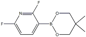 3-(5,5-Dimethyl-1,3,2-dioxaborinan-2-yl)-2,6-difluoropyridine Structure