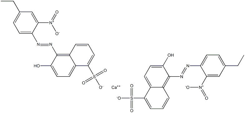 Bis[1-[(4-ethyl-2-nitrophenyl)azo]-2-hydroxy-5-naphthalenesulfonic acid]calcium salt