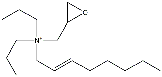 Dipropyl(2-octenyl)glycidylaminium Structure