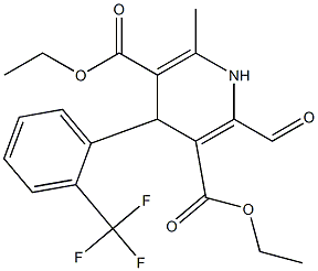 4-(2-Trifluoromethylphenyl)-2-formyl-6-methyl-1,4-dihydropyridine-3,5-dicarboxylic acid diethyl ester