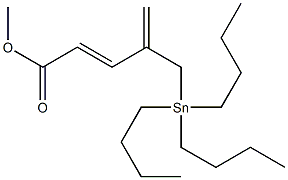 4-[(Tributylstannyl)methyl]-2,4-pentadienoic acid methyl ester|