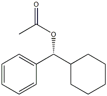 (+)-Acetic acid (R)-phenylcyclohexylmethyl ester Structure