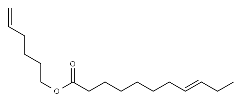 8-ウンデセン酸5-ヘキセニル 化学構造式